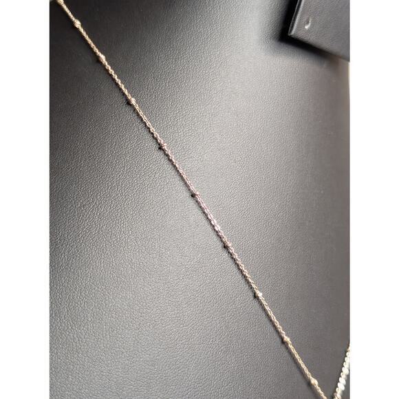 Lauren Conrad Rose Tone 16"-19" Beaded Chain Pineapple Pendant Necklace - Picture 3 of 5